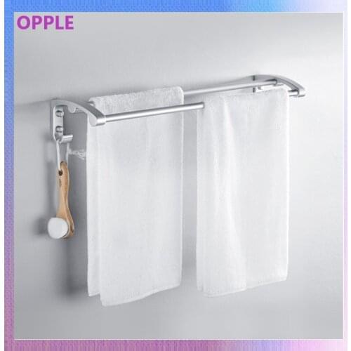 OPPO towel rack with hook Bathroom Space Aluminum Single Layer Multilayer Accessories Hanger accessories, bathroom towel rack