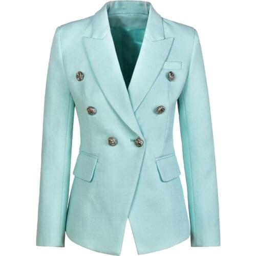 Unique Design Elegant Women Size S-XXL Solid Color Black White Mint Slim OL Formal Blazer Runway Autumn Fashion Blazers
