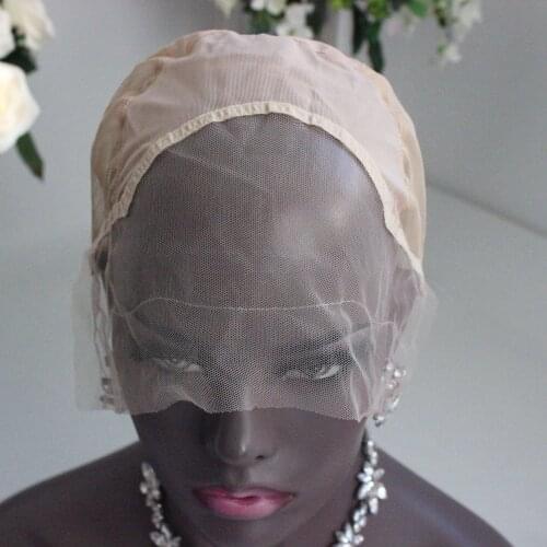 M 1PC Swiss Lace AliExp shipping glueless lace front wig caps for making full lace wigs with adjust strap high quality guarantee