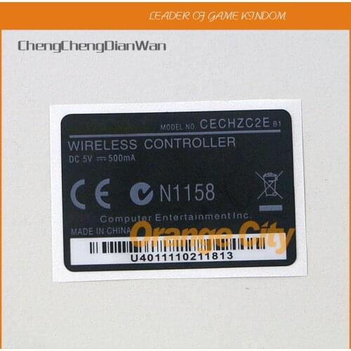 2pcs/lot For playstation 3 Wireless handle Controller Housing Shell back label Sticker for ps3 Wireless Handle B