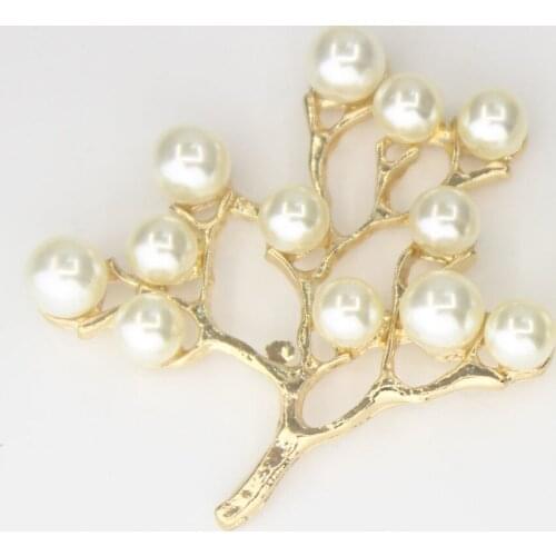 2018 Sale 44mm Wholesale Fashion Happy New Year Jewelry Artificial Tree Rhinestone Button/pendant Christmas Decoration For Home