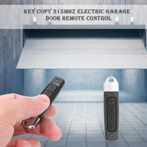 AK-1301 315MHZ Auto Copy ABS 4 Key Universal Cloning Remote Control for Garage Door Scope of Application Curtain Door Alarm Etc
