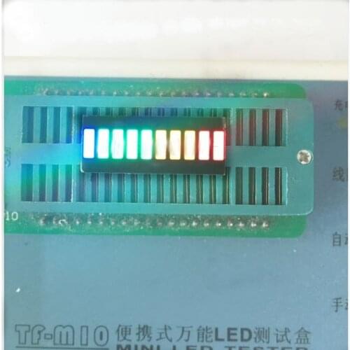 Free Ship 100pcs digital tube anode 25*10mm 10 Segment Four colors Digital Display Battery for DIY factory direct price