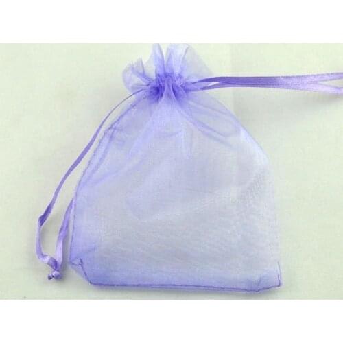 Free shiipng!!!!500pcs/lot Purple Organza Wedding Gift Bags&Pouches 9x7cm