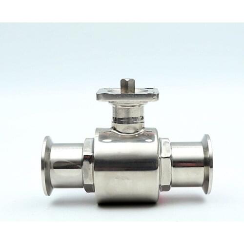 Free shipping OD 19~102mm Sanitary Stainless Steel Mirror polishing High Platform Ball Valve Quick Connect Quick with Bracket
