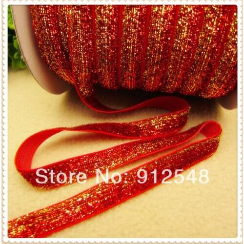 3/8 "10mm glitter ribbon, DIY handmade jewelry materials, wedding gift packaging materials,YWHD41