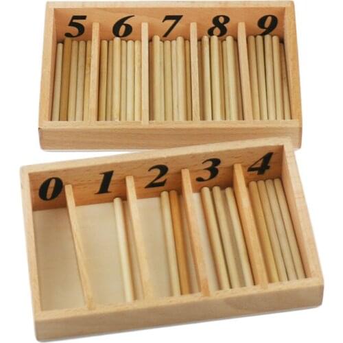 Montessori Wooden Toys Spindle Box Montessori Math Materials Preschool Educational Learning Toys For Children MG1464H