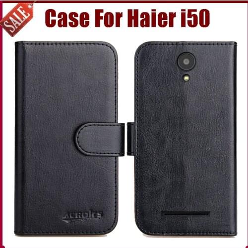 Hot Sale! Haier i50 Case New Arrival 6 Colors High Quality Flip Leather Protective Cover For Haier i50 Case Phone Bag