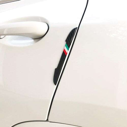 Car door anti-scratch strip anti-collision decorative rubber strip For Alfa Romeo Giulia Stelvio decoration Accessories