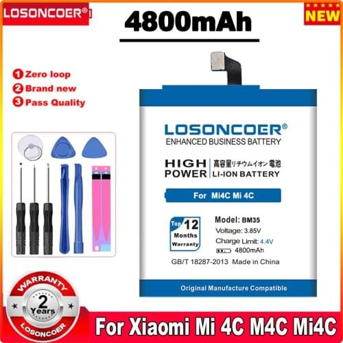 LOSONCOER Xiaomi Mi 4C Phone Batteries China