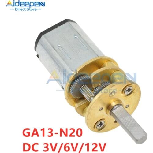 GA13-N20 DC 3V/6V/12V 30/100/150/200/300/400/600/1000RPM Micro Metal Gear Motor Reduction Gear Motor For Toy Smart Car