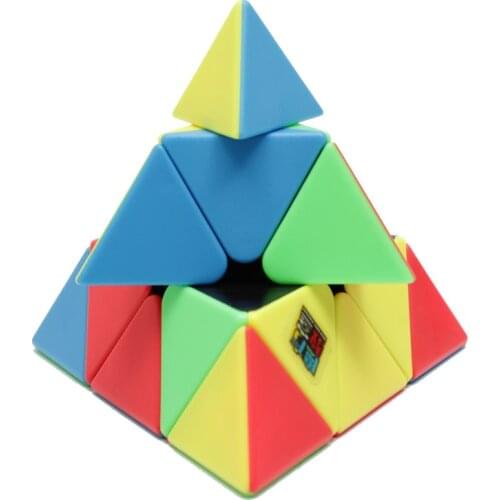 MOYU Meilong Pyramid Cube MoyuPyramid Magic Cube Speed Puzzle Stickerless For Beginner Educational Toys for children cubo magico