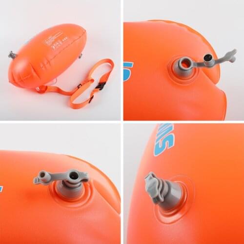 Inflatable Swimming Tow Float with Waist Belt Water Swim Buoy Air Bag Safety