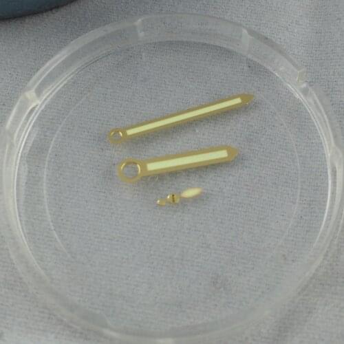 New golden edge yellow hands for UNITAS ETA 6497 6498 ST 3600 3620 movement watch hands