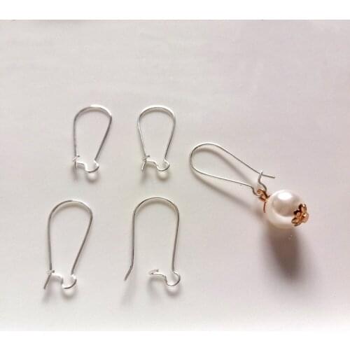 Wholesale 25mm 500pcs Fashion Temperament U-Shaped Earring Simple Wild Earrings For Women DIY Earrings Jewelry Fittings