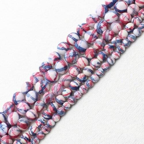Wholesale 4-12mm Multi-Color Stripe Jaspers Round loose beads 15" bjs3, For Jewelry making, can mixed wholesale