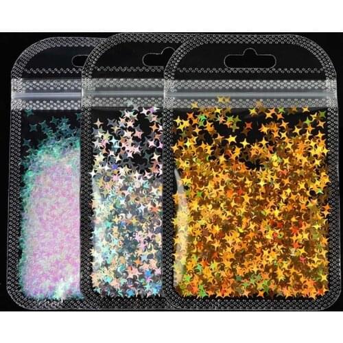 DIY Resin Glitter Flakes Star Sequins Star Flakes for Slime Epoxy Resin Mold Clay Filling Handmade Jewelry Making Components