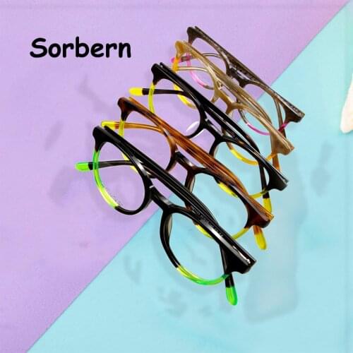 Small Round Acetate Glasses Frame Vintage Men Women Retro Eyeglasses Frame Optical Prescription Spectacles Frames