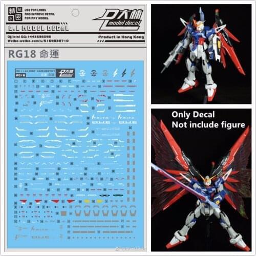 D.L high quality Decal water paste RG18 For Bandai RG 1/144 ZGMF-X42S SEED DESTINY Gundam DL076