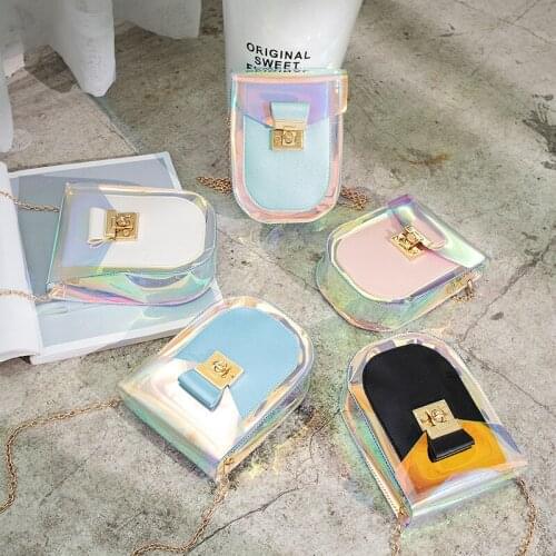 2020 Laser Women Shoulder Bag summer autumn fashion color matching square bag lady shoulder messenger bag Popular Female Handbag