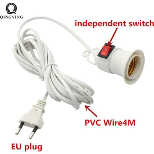 1pcs E27 Haning Indoor Plants Light Holder Garden Lampholder With Cable EU Plug