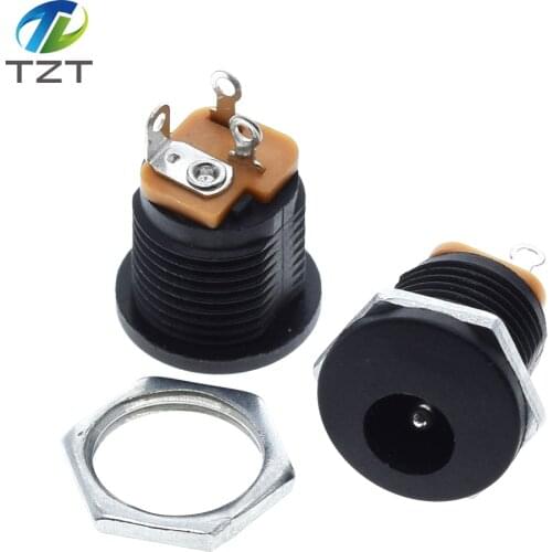 10PCS/LOT DC-022 DC Power Jack Socket dc connector Adapter interface DC022 5.5X2.1 mm Supply Jack Socket Panel Mount plug