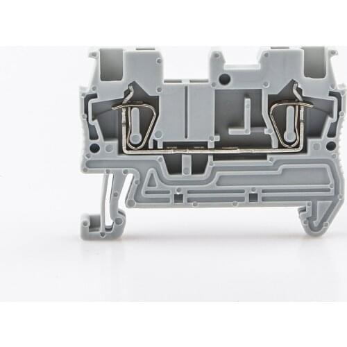 Din Rail Spring Terminal Blocks 10Pcs ST-1.5 Connectors Electrical Wiring Return Pull Type Spring Cage Connection Wire Conductor