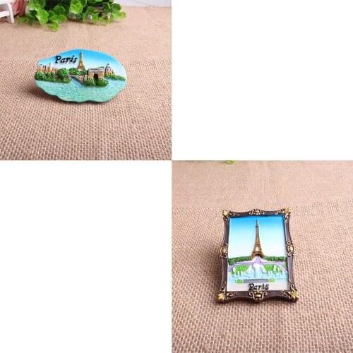 2pcs Fridge Magnet Sovenir France Fridge Magnets Countries Tourist Souvenirs Gifts