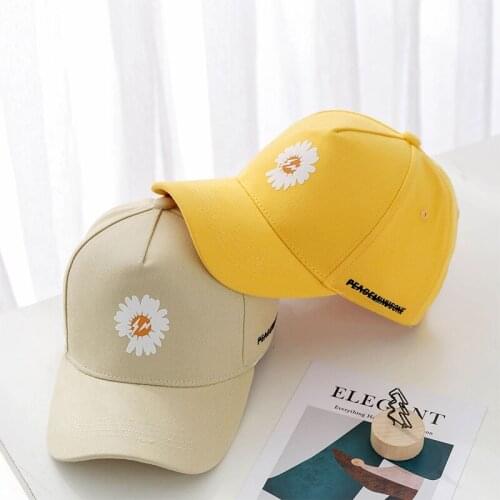 Spring Summer Boys Girls Baseball Cap For Kids Print Flower Baby Snapback Hat Outdoor Travel Casual Sunshade Sun Hats 2-8 Years