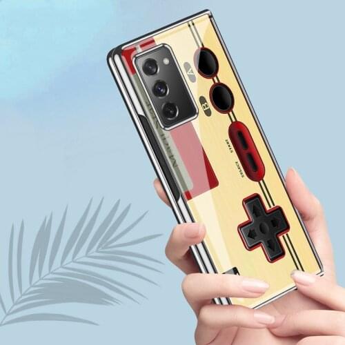 Z Flip2 5G Funda Case for Samsung Galaxy Z Fold 2 F9160 Game Console Plexiglass Shell Coque Phone Case Cover Z Fold 2 5G