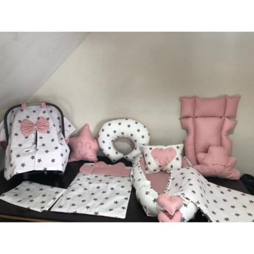 Baby girl Crib Full Set 11 Piece Organic Cotton