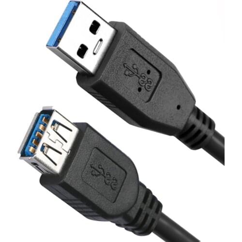 DOONJIEY 0.3/0.5/1/1.5/3m USB 3.0 Super Speed Male A to Female A Extension Cable 4.8Gbps Laptop/PC Audio Cable