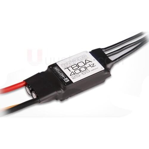 T-Motor TM Electronic Speed Controller UBEC 5V / 3A Brushed 80A Brushless Esc 400Hz 2S-6S For RC Airplanes