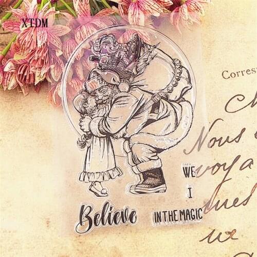 Hot selling family transparent clear stamp / silicone seal roller stamp DIY scrapbook album / card production