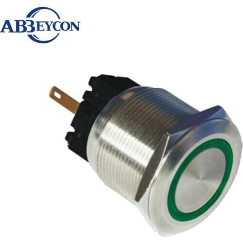IN46 Abbeycon metal stainless steel anti-vandal IP67 25mm ring led panel mount led indicator