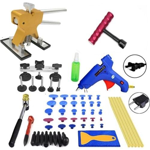 PDR Tools Vehicle Dent Repair Car Body Dents Car Dent Repair Tools Puller Suction Cups Glue Gun reverse hammer hand tool