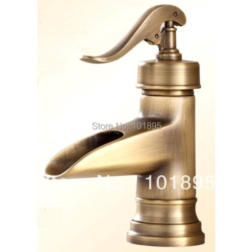 L15776 - Luxury Deck Mounted Bronze Color Brass Wash Basin Faucet