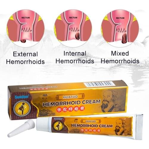 100% Original Chinese Cream 1pcs Tubes Hemorrhoids Ointment Painkiller Pain Relief External Anal Fissure Medical Plaster CQ13q31