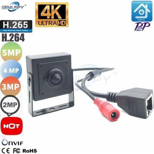 GENIUSPY 1080P 3MP 4MP 5MP ONVIF P2P Security Indoor Mini IP Camera CCTV Mini camera Home Surveillance IP Camera Covert Industry