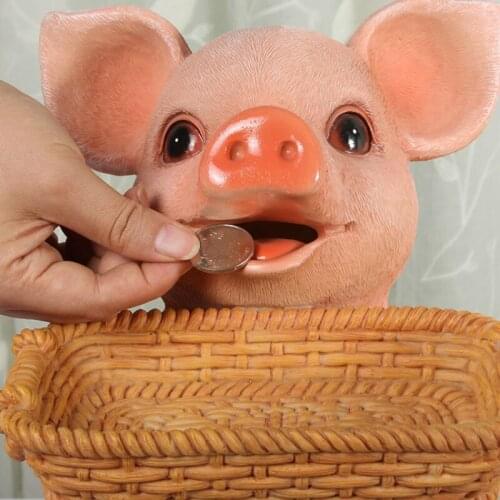 Fashion Living Room Creative Home Furnishings Ornaments Lovely Pigs Indoor Rooms TV Cabinets Wine Cabinets Home Furnishing Craft