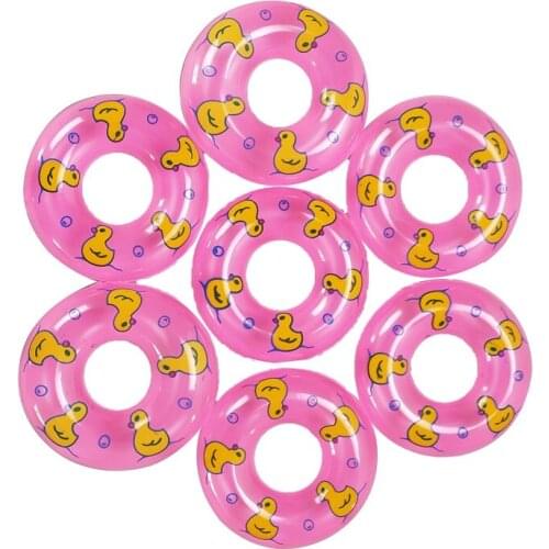 New cute Mini Swimming Buoy Lifebelt Rings For Dolls Accessories best Gifts For toys dolls Baby Toys 2 Colors