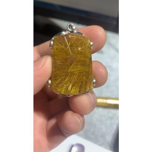 Natural crystal carved necklace pendant, natural stone, healing crystal, love gift