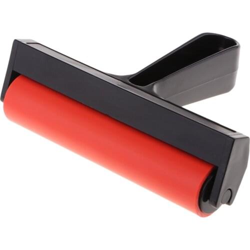 Plastic Handle Rubber Brayer Roller for Printmaking Craft Projects, 2 Sizes