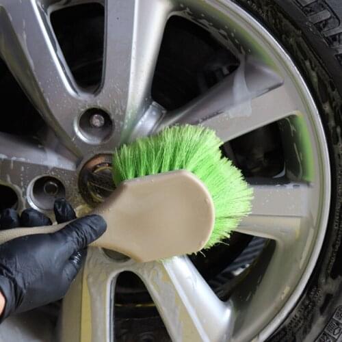 Car Beauty Hub Brush Tire Brush Car Interior Carpet Dashboard Engine Cleaning Brush Short Handle Wheel/Tire Brush Body Brush