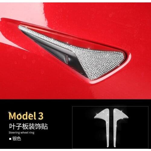 Dedicated modified decorative accessories car stickers for car fenders For Model 3 TESLA accessories bling accessories