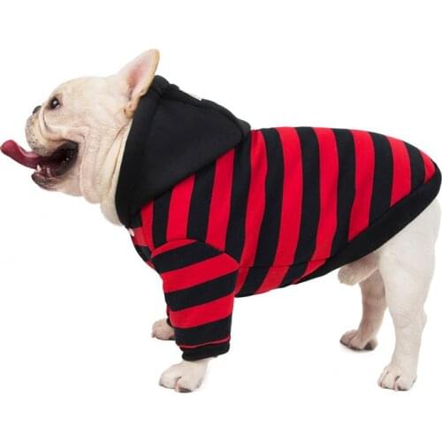 Warm Cotton French Bulldog Clothes Winter Pet Sweatshirt Dog Clothing for Small Dogs Puppy Pug Hoodie Coat Jacket roupa cachorro