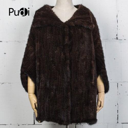 VT7025 The new women winter real mink fur vests jackets 2017 brand new arriving mink fur shawl poncho