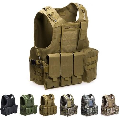 Security Tactical Vest Outlife USMC Airsoft CS Military Molle Combat Assault Plate Carrier Outdoor Clothing Hunting Vest