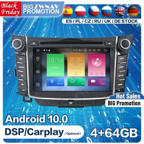 2 DIn Carplay Android Screen For Hyundai I30 2012 2013 2014 2015 2016 GPS Video Multimedia Audio Stereo Radio Receiver Head Unit