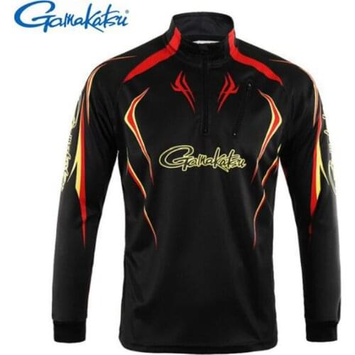 2021 Gamakatsu Clothing Long Sleeve Quick Dry Fishing Clothing Anti-UV Sunscreen Fishing Clothes Cycling Hiking Fishing Shirt